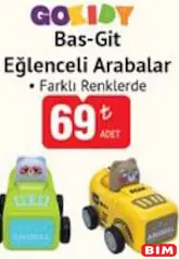 GOKİDY OYUNCAK BAS-GİT EĞLENCELİ ARABALAR